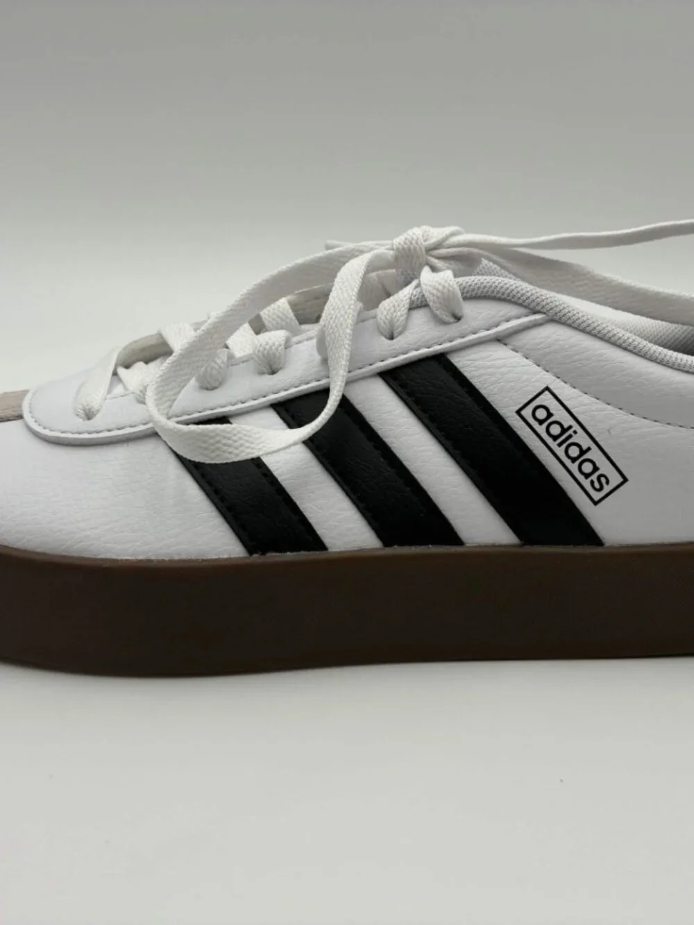 Adidas VL Court 3.0 White Black Gum Womens Size 8.5 ID879 - Picture 2 of 11